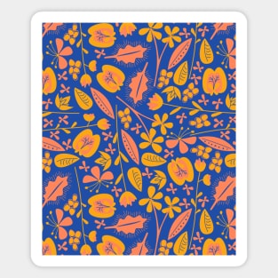 Retro Summer Florals (Sunrise) Magnet